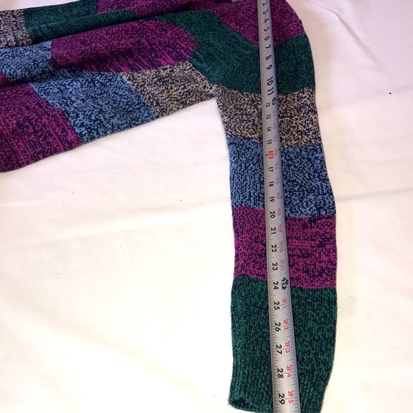 Women’s Colorful VINTAGE Sz S EUC HEART PATTERN LOFT Pullover SWEATER Sz S - Picture 5 of 10